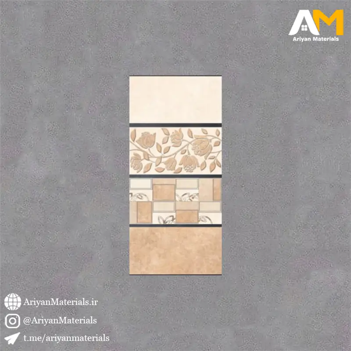 سرامیک دیواری طرح پردیس کرم